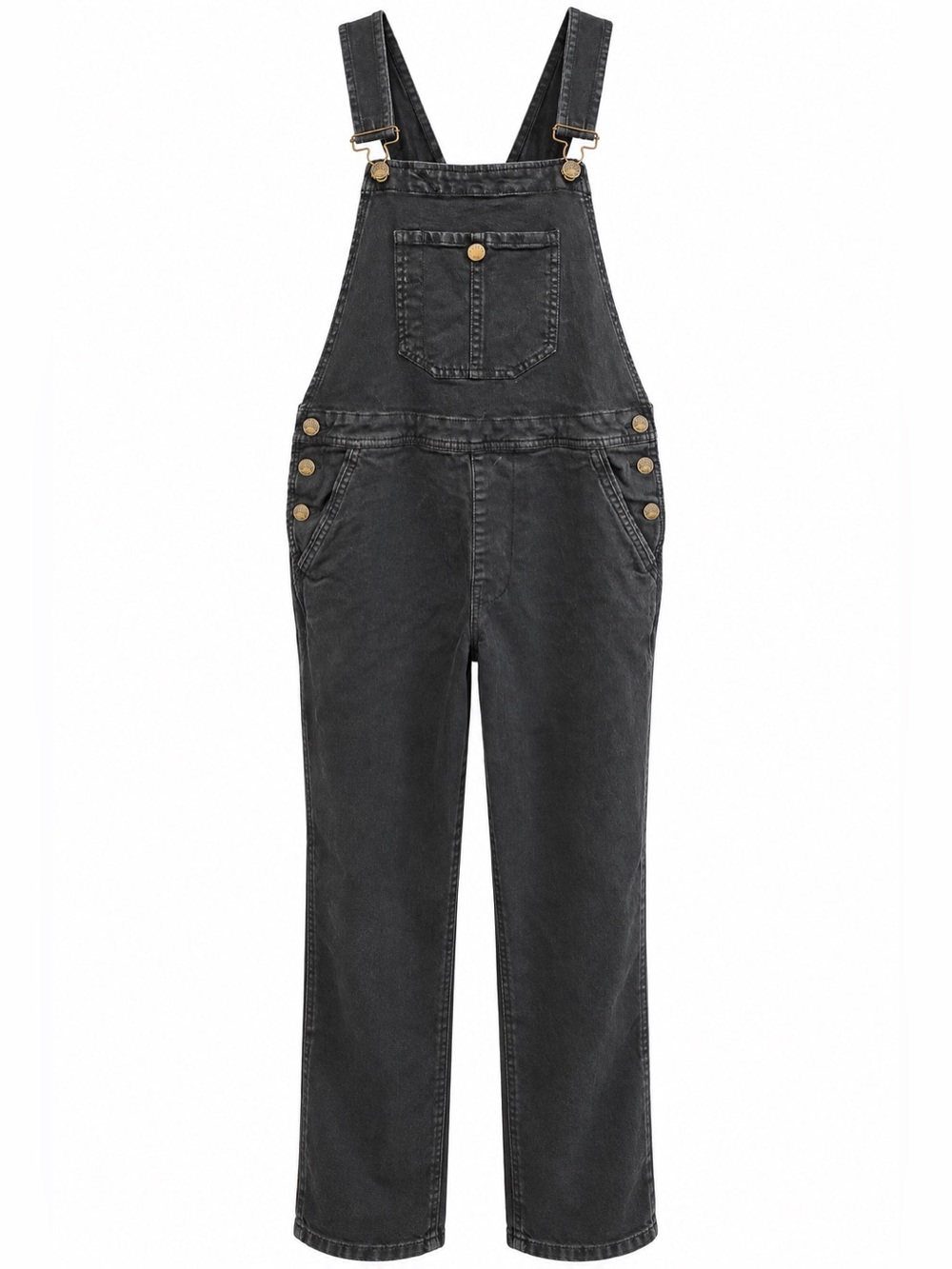 Faherty Organic Cotton Black Overalls size Small